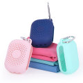 Guangdong Portable Custom Print Quick drying Microfibre Towels With Mini Silicone Bag